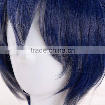 Short Synthetic Hair Men Black Cosplay Wig