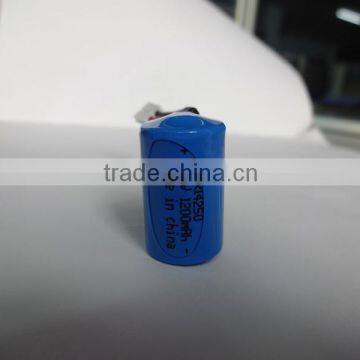 1/2AA 1200mah ER14250 LiSOCl2 battery cell