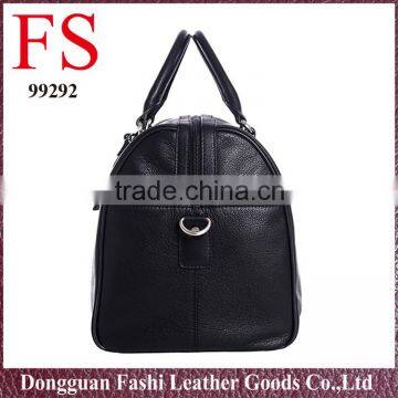 2016 Black Classic Style Large Wholesale Men Leather Travel Bag