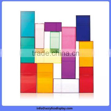 China gold supplier Promotion personalized acrylic box neon color