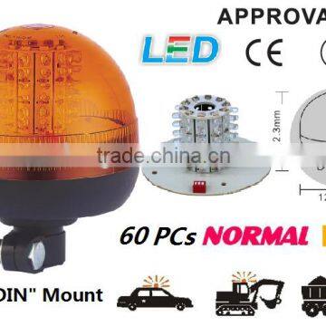 E-MARK LED Flash Warning Light, ECE MARK LED Rotating Warning Beacon (SR-BL-506A-3) Europe DIN Mount LED Beacons, 3 Functions