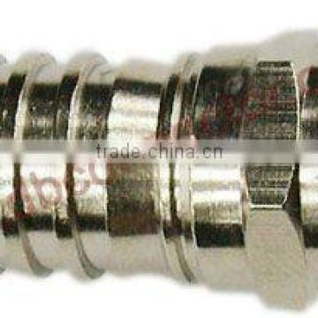 All metal rg 6 rg59 f crimp connector