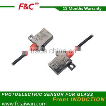 f&c 10mm NPN PNP 10-30V DC front INDUCTION photoelectric sensor for plastic object