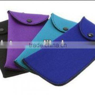 D005 durable neoprene eyeglasses snap spectacle case custom sunglasses printed