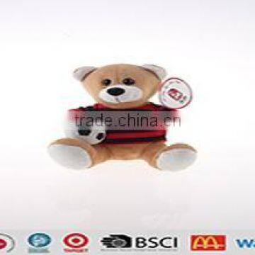 Made in china colorful clothes birthday mini teddy bear plush toy wholesale