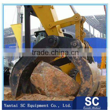 new hydraulic wood grapple log clamp fit to 1-45t excavator