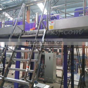 CE standard industrial safety handrail ladder for machine platform