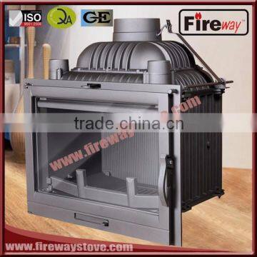 Without remote control wall insert wood burning fireplace