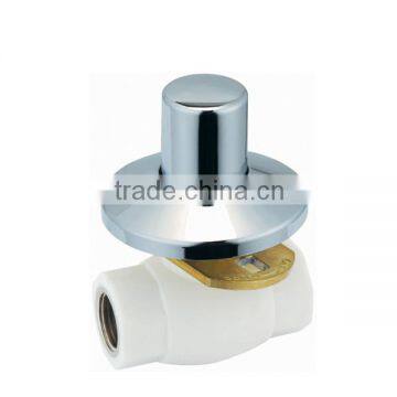 PPR Angle Radiator Brass Ball Valve