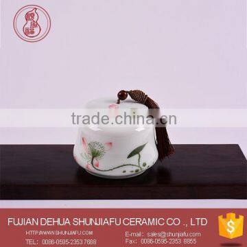 New Design Ceramic Tea Coffee Sugar Canister For Home Use