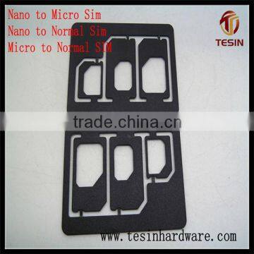 New style wholesale micro and nano sim card adapter for iPhone Sunsang HTC