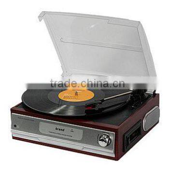 Rain Lane Radio Turntable Built In Speakers lp Vinyl Record Player photo-2
