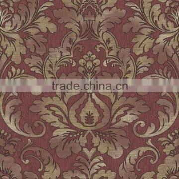 3D wallpaper 2014 new design pvc deep embossed with non-woven backing modern style KA-0701