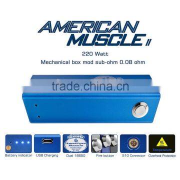 American muscle box mod 50 watt low voltage drop amazing mod