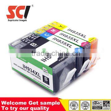 High quality no plug nozzle compatible ink cartridge for hp 934 935