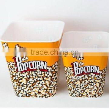 plastic popcorn bucket