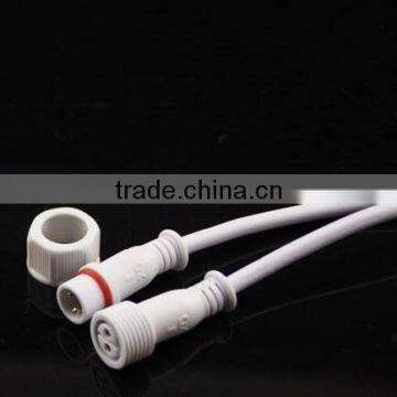 Low voltage electrical pvc male and female IP66 IP67 IP68 2pin 3pin 4pin waterproof connector cable