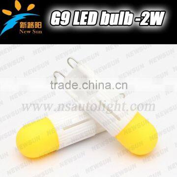 Super bright G9 2W LED Crystal Lamps 220V Led Candle Corn Bulbs Droplight Chandelier Spot Lights G9 led bulb 2700K Warm White