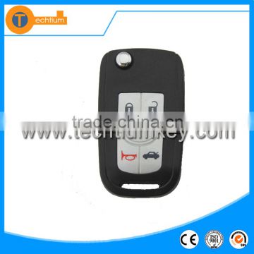 4 button flip remote key blank shell for Buick excelle