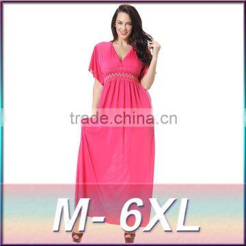 A new summer wave on behalf of V collar plus size dress code sago seaside beach skirt