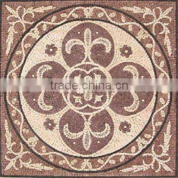 water-proof floor tiles standard size mosaic medallion