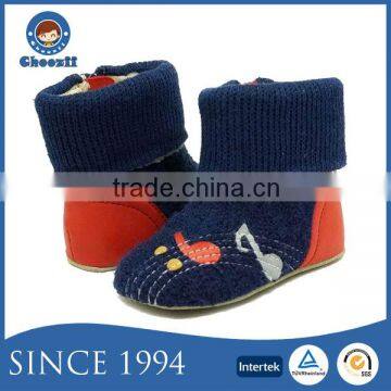 Winter Adorable Soft Textile Baby Boots Shoes with Velour Lining