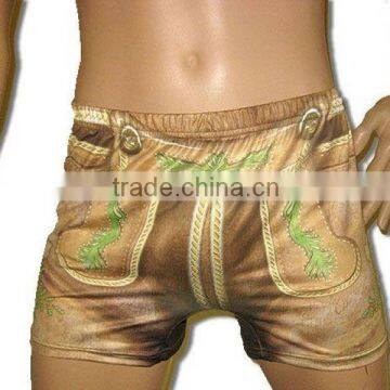 Bavarian Leather Pants as Sexy Boxer Shorts