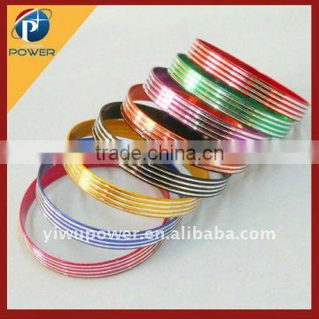 Mixed color Aluminium bracelets with 1cm width