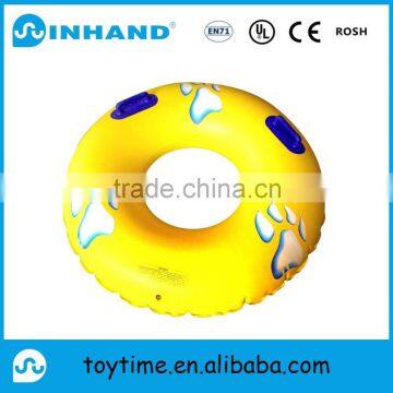 pvc inflatable swimming ring CMYK printing/Inflatable PVC Swimming Ring/pvc inflatable plastic twin swim ring for sale