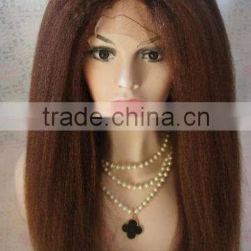 Long Brown Indian explosion remy hair italian yaki for African N393