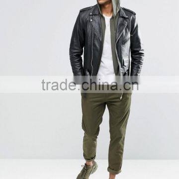 Wholesale Full Zip 100% Cotton With Hood Dark Green Men Furcal Hem Oversized Long Hoodie photo-4