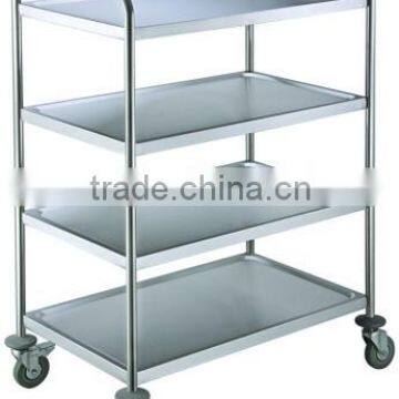 Square folding four-tier food trolleys/dining cart(FR-L4)