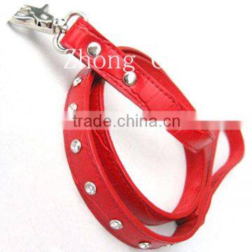 Red pet leash, high quality jewelry wholesale supplier