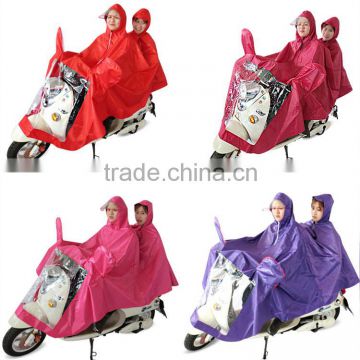 High quality OEM service motorcycle raincoat for 2 people,raincoat for motorcycle riders