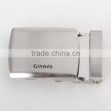 Company Logo Plain Flat Metal Belt Buckle Backs Easy Release photo-3