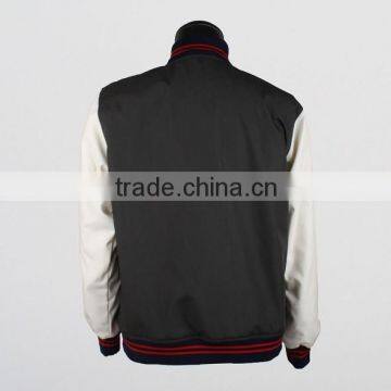 Custom fashion style black color baseball jackets