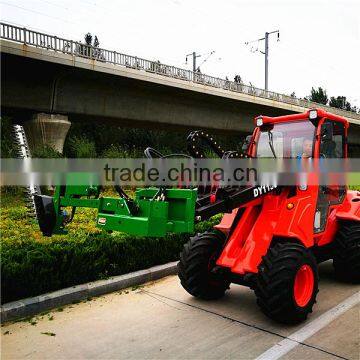 Elegant small wheel loader DY1150 lawn mower tractor front end loader with hedge trimmer