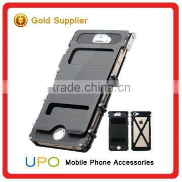 [UPO] Heavy Duty Hard Hybrid Armor King Stainless Steel Mobile Phone Case for iphone 5