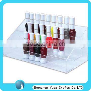 high quality customizing clear acrylic nail polish/varnish cosmetic store display stand wholesale price