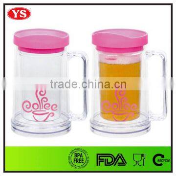 14 oz Double Wall Cold Coffee Jar With Lid