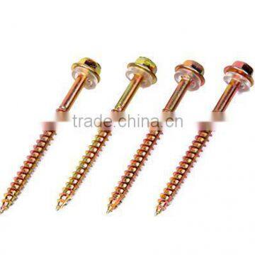 Hex Flange Head Wood Screws Type 17 With PVC Washer Series