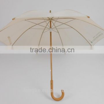 deluxe 55cm radius custom wooden handle umbrella