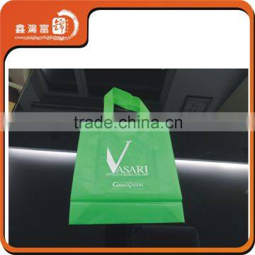 Customized logo packing handle plastic package bag