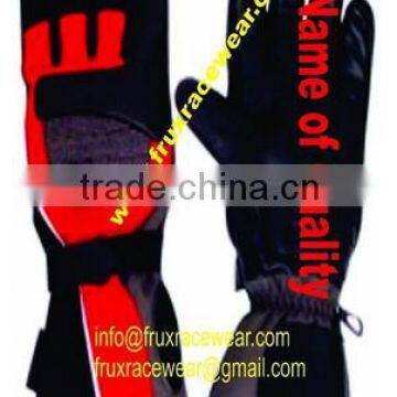 Black And Red Karting Racing Gloves