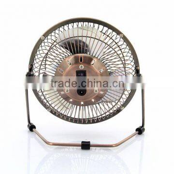 Portable Bronze 6 Inch Metal Mini Fan Usb photo-6