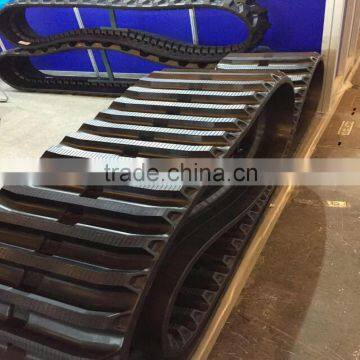 Excavator /combine harvester rubber track crawler conversion system