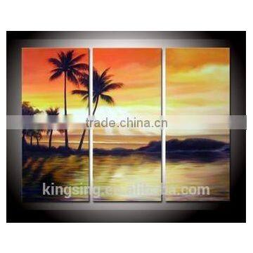 Handmade Contemporary Canvas Landscape Group Oil Painting 15456