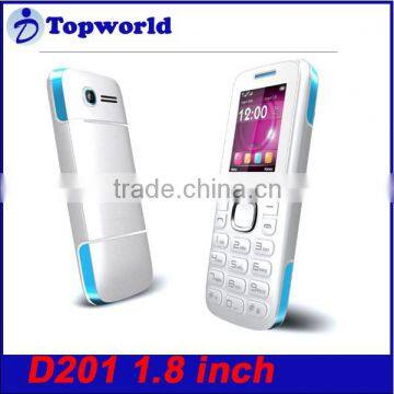 cheap China phone D201 1.8 inch Mobile phone dual sim cards FM radio 0.3MP camera GPRS Bluetooth