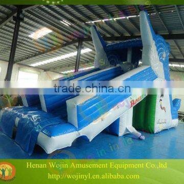 Custom kids and adults inflatable dolphin water slide for sale