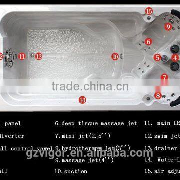 2014 JY8602 Spa Pool Manufacture,double Whirlpool Bathtubs,spa Swim Pool